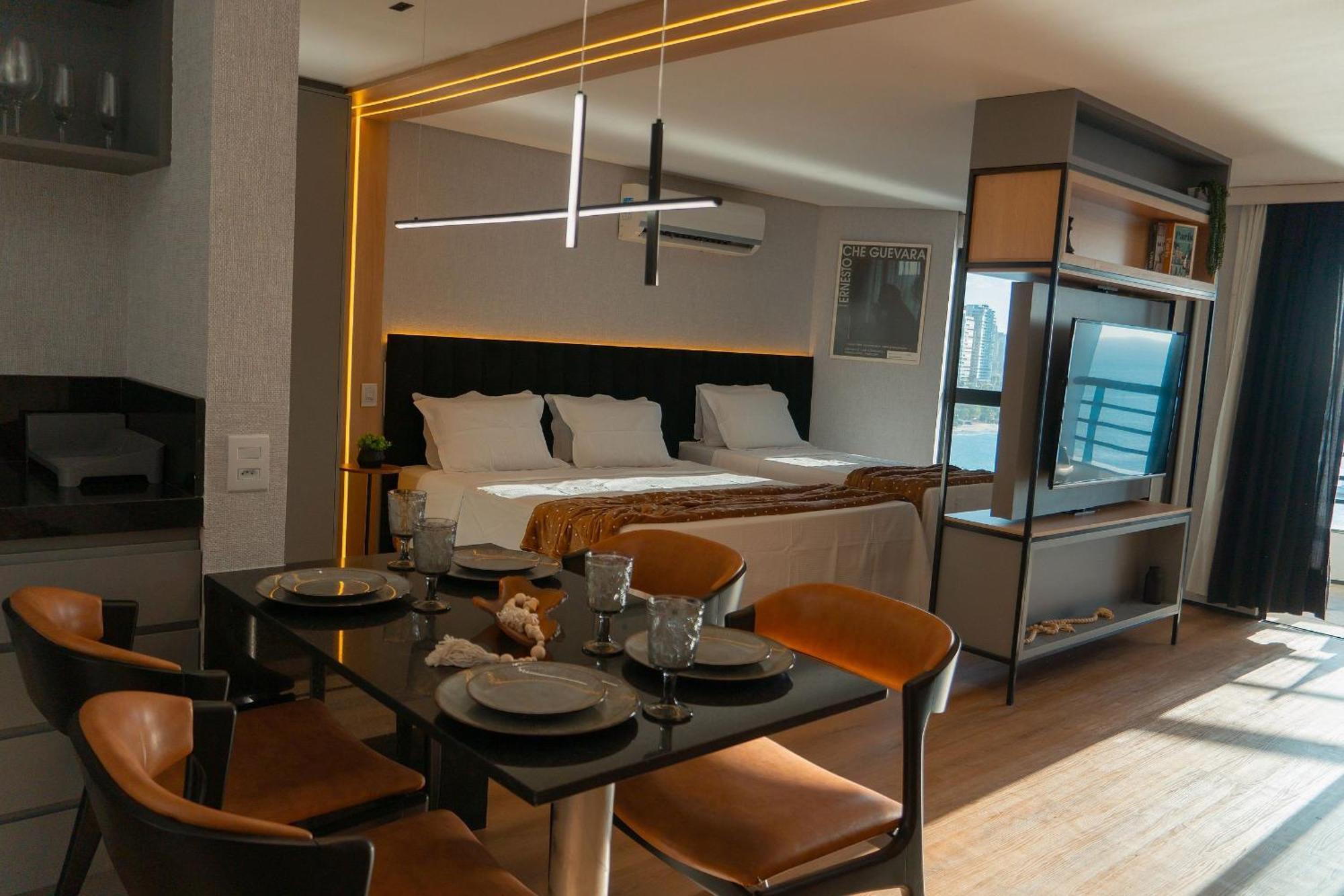Apartment Beira Mar - Flat De Luxo No Iate Plaza! *